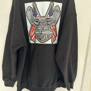 BIG & TALLGildan Men's Black Sweatshirt with Winged Graphic